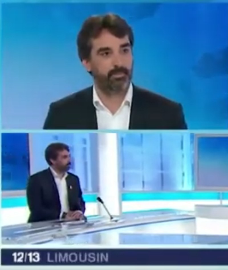 Fred Clavaud sur France 3 Limousin, 12/13, Optimistes du Limousin 2017